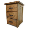 Fort Worth 3 Drawer Nightstand with Forged Iron Accents