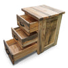 Fort Worth 3 Drawer Nightstand with Forged Iron Accents