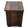 Fort Worth 3 Drawer Nightstand with Forged Iron Accents