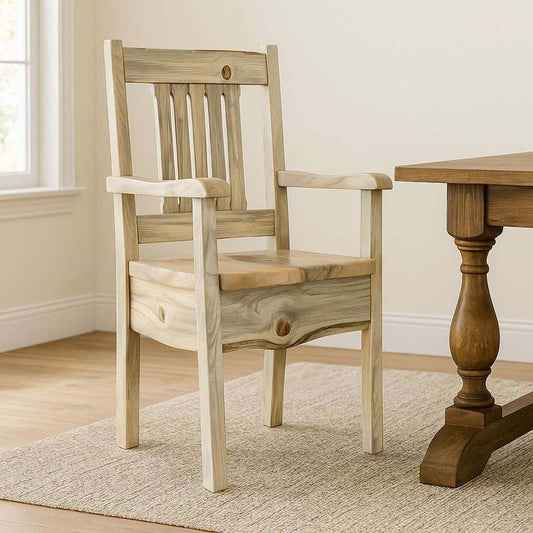 Lima Live Edge Dining Captain's Chair