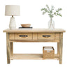 Blackstone Rough Sawn 4 Foot Console Table with Shelf