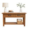Blackstone Rough Sawn 4 Foot Console Table with Shelf