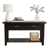 Blackstone Rough Sawn 4 Foot Console Table with Shelf