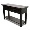 Blackstone Rough Sawn 4 Foot Console Table with Shelf