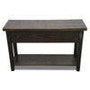 Blackstone Rough Sawn 4 Foot Console Table with Shelf