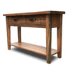 Blackstone Rough Sawn 4 Foot Console Table with Shelf