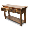 Blackstone Rough Sawn 4 Foot Console Table with Shelf