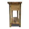 Blackstone Rough Sawn 4 Foot Console Table with Shelf