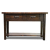 Blackstone Rough Sawn 4 Foot Console Table with Shelf