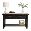 Blackstone Rough Sawn 6 Foot Console Table with Shelf