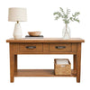 Blackstone Rough Sawn 6 Foot Console Table with Shelf