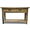 Blackstone Rough Sawn 6 Foot Console Table with Shelf