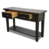 Blackstone Rough Sawn 6 Foot Console Table with Shelf