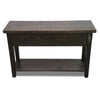 Blackstone Rough Sawn 6 Foot Console Table with Shelf