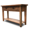 Blackstone Rough Sawn 6 Foot Console Table with Shelf