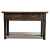 Blackstone Rough Sawn 6 Foot Console Table with Shelf