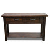 Blackstone Rough Sawn 6 Foot Console Table with Shelf