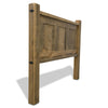 Lima Sawn Headboard with Iron & Pecan Stain