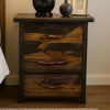 Lima Live Edge Three Drawer Nightstand