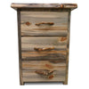 Lima Live Edge Three Drawer Nightstand