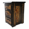 Lima Live Edge Three Drawer Nightstand