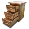 Lima Live Edge Three Drawer Nightstand