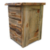 Lima Live Edge Three Drawer Nightstand