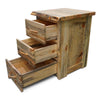 Lima Live Edge Three Drawer Nightstand