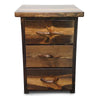 Lima Live Edge Three Drawer Nightstand