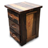 Lima Live Edge Three Drawer Nightstand