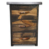 Lima Live Edge Three Drawer Nightstand