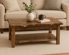 Lima Live Edge Coffee Table with Shelf