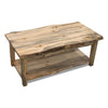 Lima Live Edge Coffee Table with Shelf