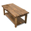 Lima Live Edge Coffee Table with Shelf
