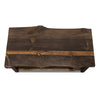 Lima Live Edge Coffee Table with Shelf