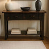 Lima Live Edge 6 Foot Console Table with Shelf
