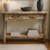 Lima Live Edge 6 Foot Console Table with Shelf