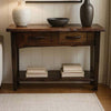Lima Live Edge 6 Foot Console Table with Shelf