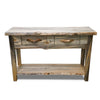 Lima Live Edge 6 Foot Console Table with Shelf