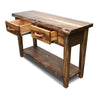 Lima Live Edge 6 Foot Console Table with Shelf