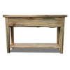 Lima Live Edge 6 Foot Console Table with Shelf