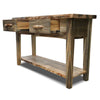 Lima Live Edge 6 Foot Console Table with Shelf