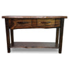 Lima Live Edge 6 Foot Console Table with Shelf