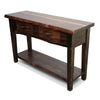 Lima Live Edge 6 Foot Console Table with Shelf