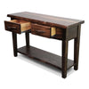 Lima Live Edge 6 Foot Console Table with Shelf