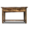Lima Live Edge 4 Foot Console Table with Shelf