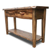 Lima Live Edge 4 Foot Console Table with Shelf