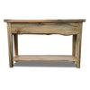 Lima Live Edge 4 Foot Console Table with Shelf