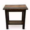 Denton Live Edge End Table with Shelf