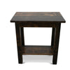 Denton Rough Sawn Live Edge End Table with Shelf